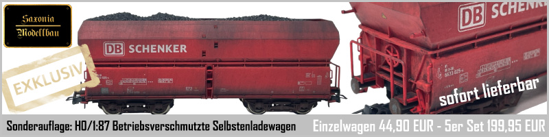 Saxonia Modellbau Saxonia Modellbau - H0 / 1:87 DC Gleichstrom - Lok + Wagen - Exklusivartikel